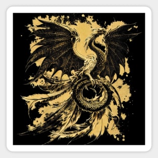 Dragon Phoenix - Mythical Creature Magnet